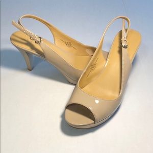 Nine West Slingback Pumps Nude